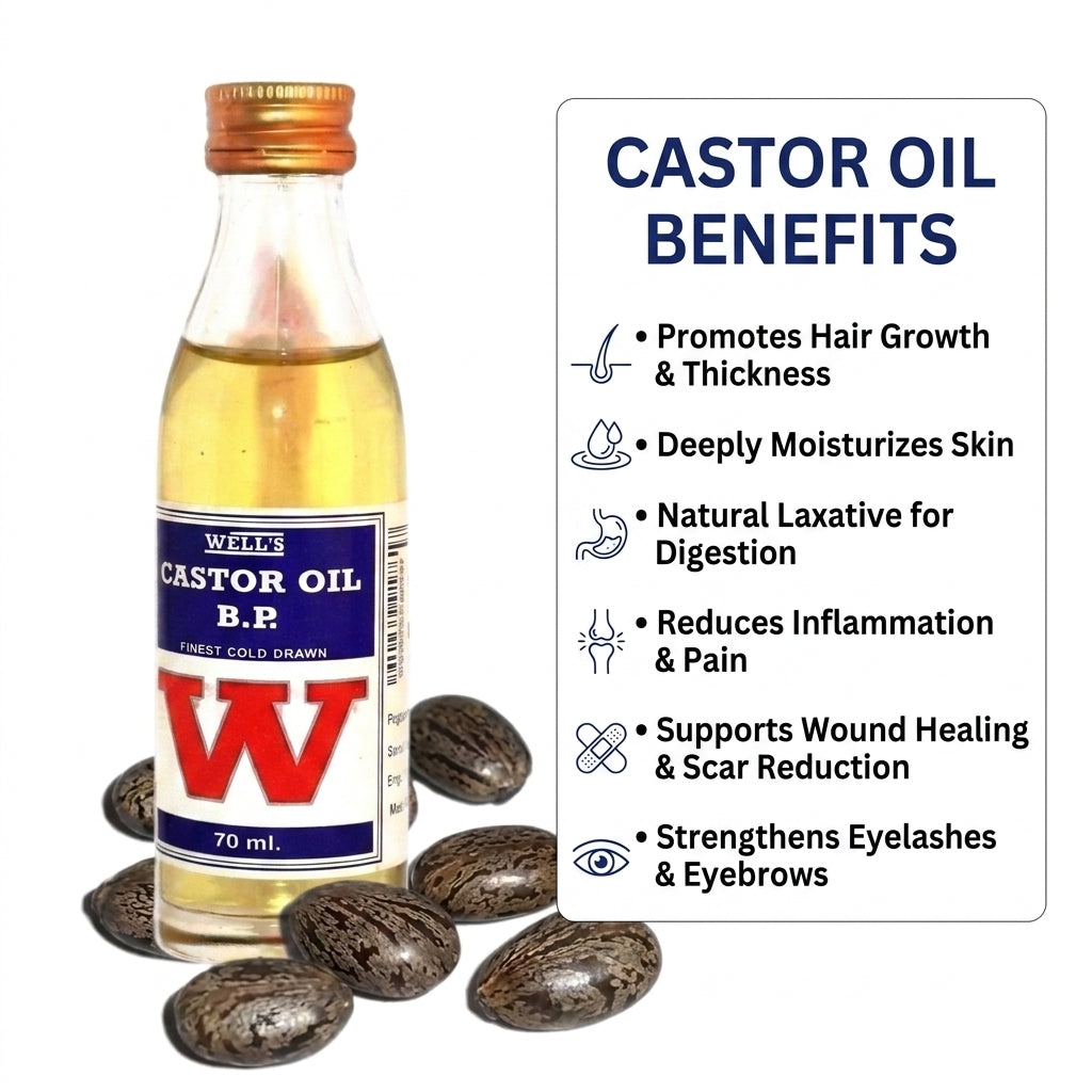 Wells Castor Oil (70ml)
