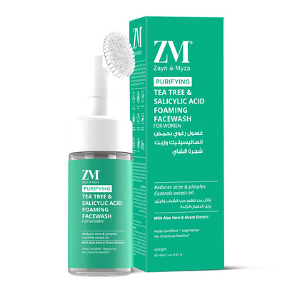 Zayn &amp; Myza Tea Tree and Salicylic Acid Foaming Face Wash for Women (100ml) BD