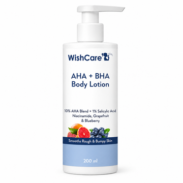 Wishcare AHA BHA Body Lotion with Niacinamide, Grapefruit &amp; Blueberry (200ml)