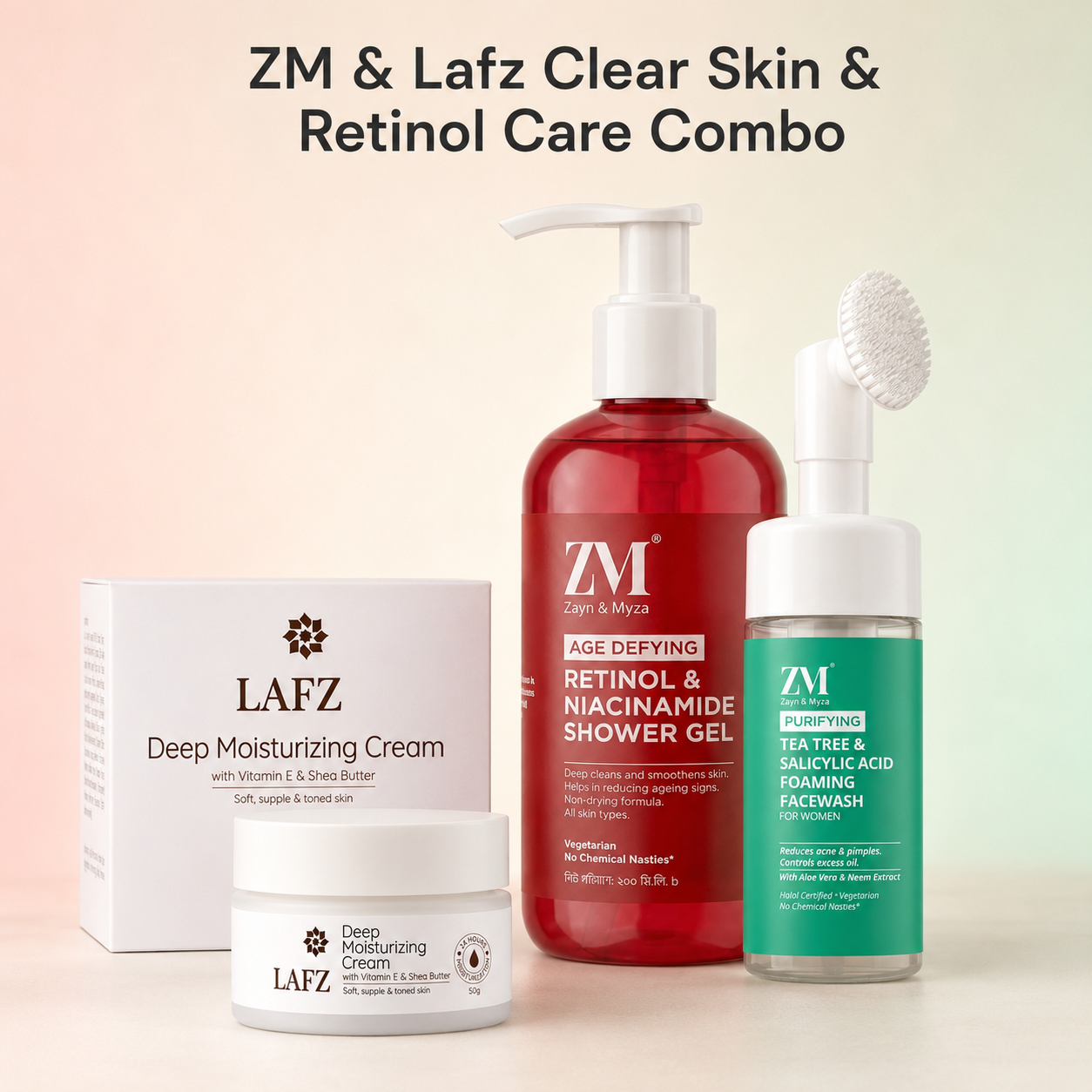 ZM &amp; Lafz Clear Skin &amp; Retinol Care Combo
