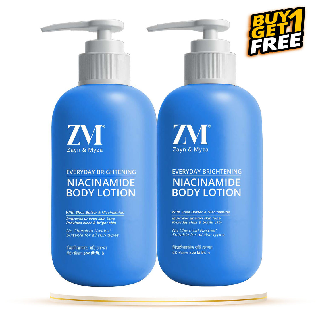 Zayn &amp; Myza Body Lotion Niacinamide 500ml - (Buy 1 Get 1 Free)