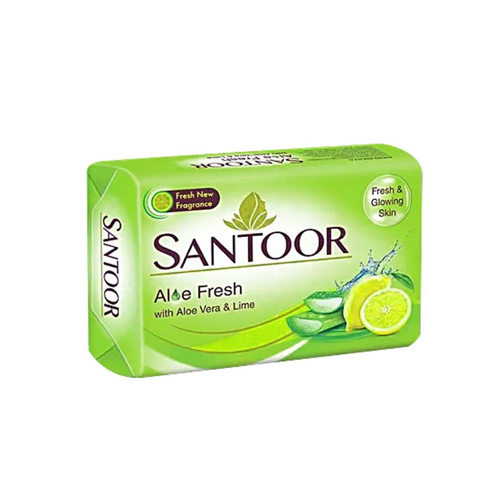 Santoor Aloe Fresh Soap (100g)