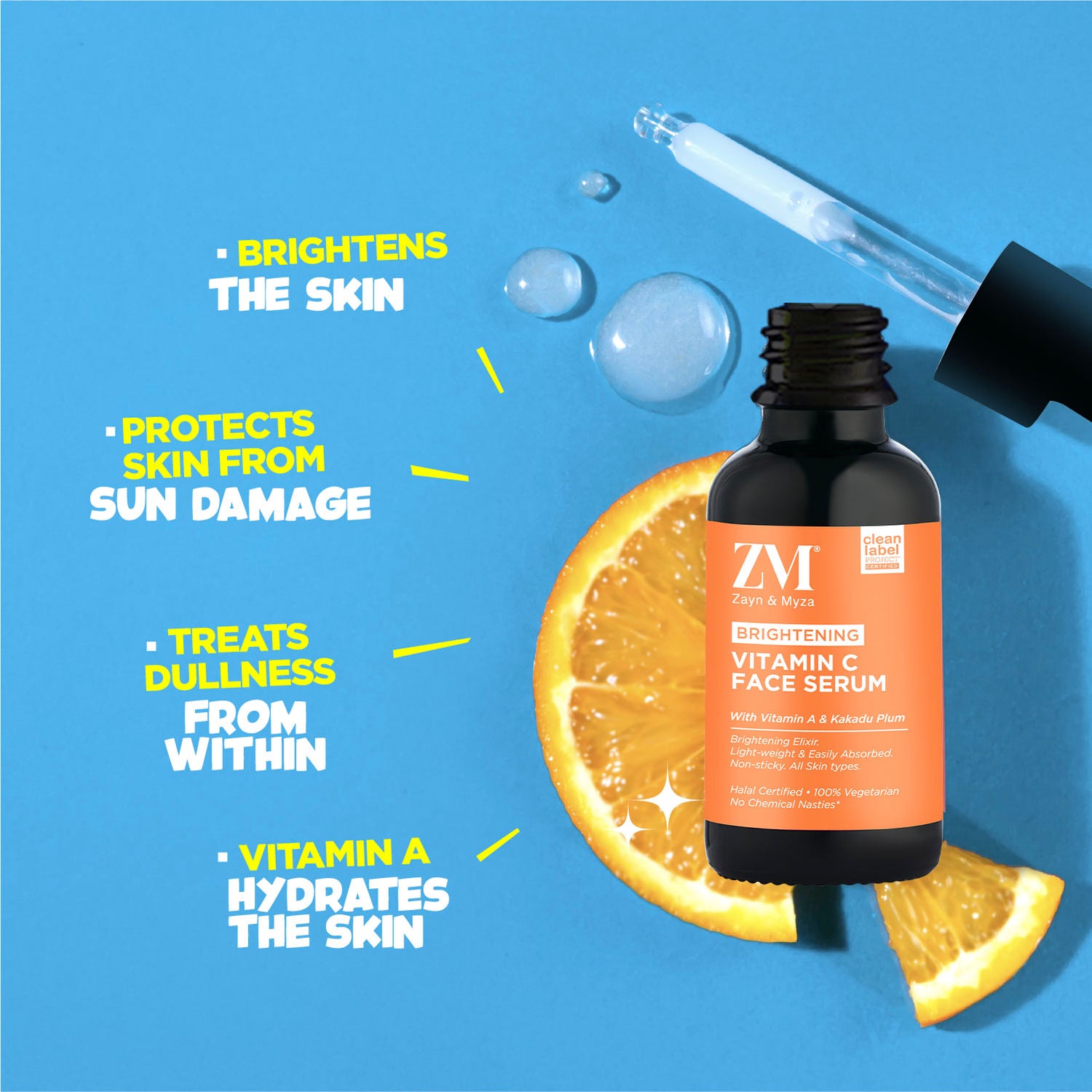 Zayn &amp; Myza Vitamin C Serum &amp; 3x Vitamin E Moisturizing Cream - Combo Pack
serum
