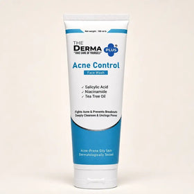 The Derma Plus Acne Defense Set (Acne Control Face Wash 100ml + 2% Salicylic Acid Face Serum 30ml)