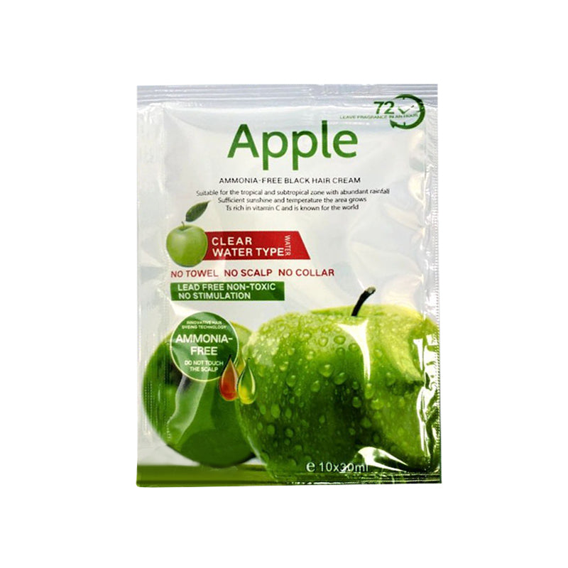 Apple Hair Dye Cream Shampoo (Black) 30ml