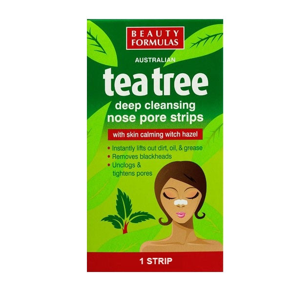 Beauty Formulas Tea Tree Nose Pore Strips 6s