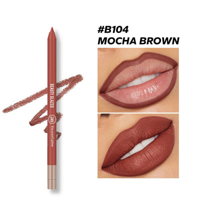 Beauty Glazed Waterproof &amp; Long Lasting Lip Liner - B104 Mocha Brown