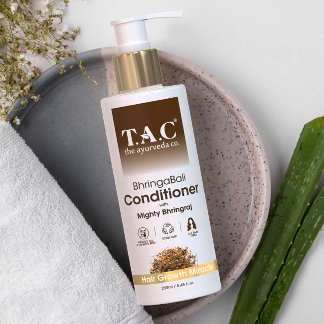 TAC- The Ayurveda Co. Bhringabali Shampoo, Oil &amp; Conditioner for Hair Growth