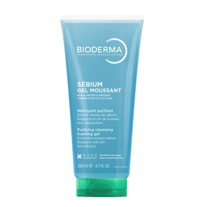 BIODERMA Sebium Moussant Purifying Cleansing Foaming Gel (200ml)