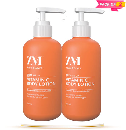 Zayn &amp; Myza Vitamin C Body Lotion - (Pack of 02)