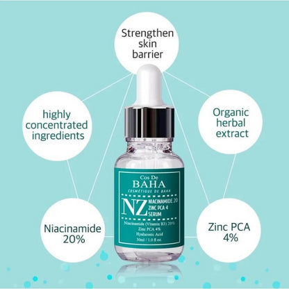 Cos De BAHA Niacinamide 20 Zinc Pca 4 (NZ) (30ml)