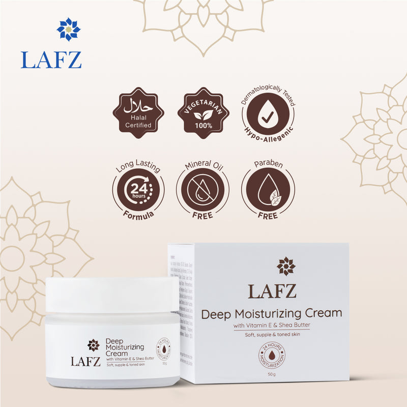 Lafz Deep Moisturizing Cream (50g) - Pack of 02