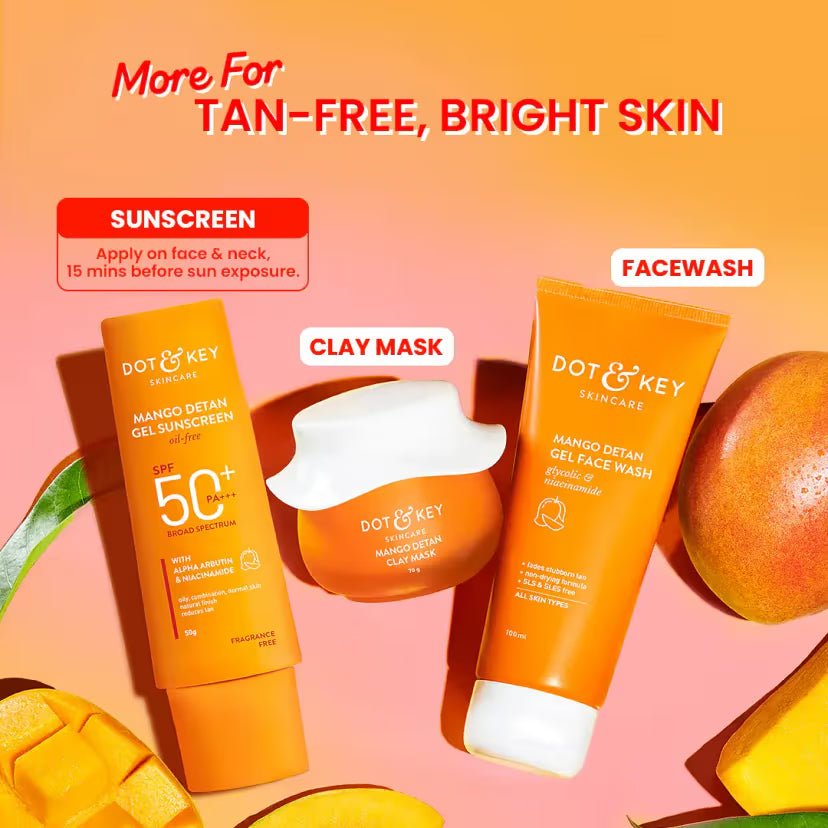 Dot &amp; Key Mango Detan Oil-Free Sunscreen SPF 50+ PA+++ 50g