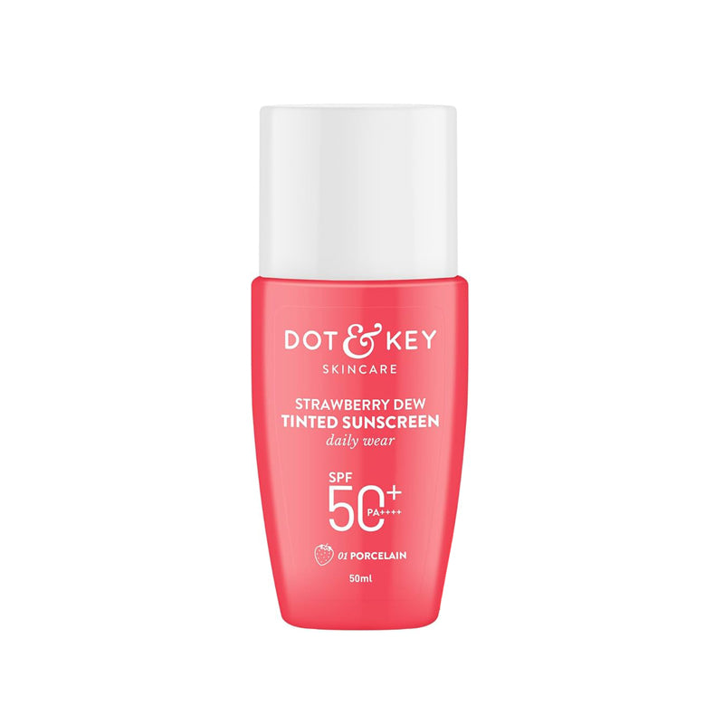 Dot &amp; Key Strawberry Dew Tinted Sunscreen SPF50+ PA+++ 50ml - 01 Porcelain