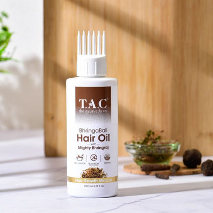 TAC- The Ayurveda Co. Bhringabali Shampoo, Oil &amp; Conditioner for Hair Growth