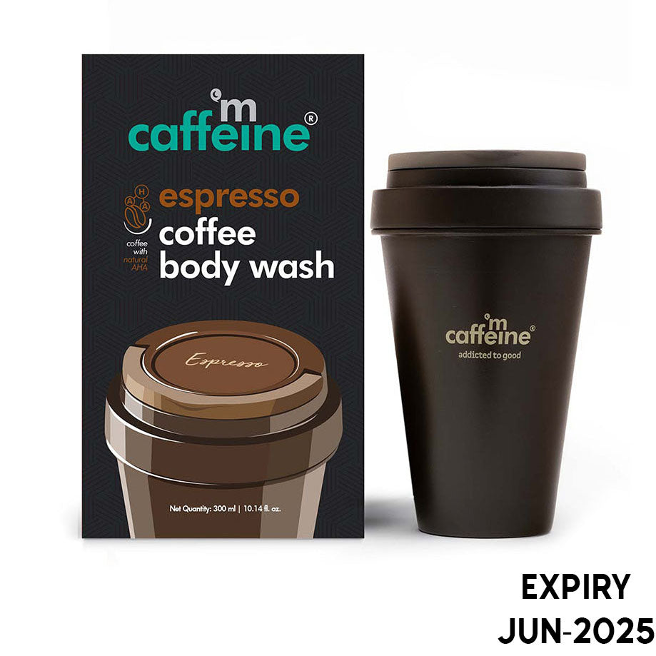 mCaffeine Naked and Raw Coffee Espresso Body Wash (300ml)