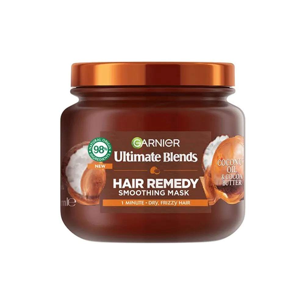 Garnier Ultimate Blends Coconut Oil &amp; Cocoa Butter Hair Remedy Smoothing Mask 340ml