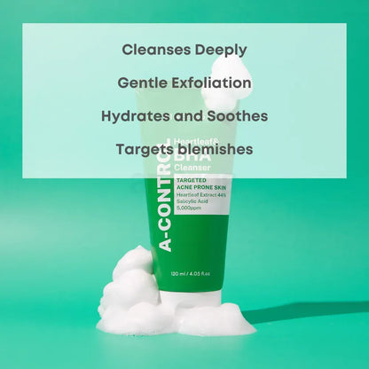 Nine Less A-Control Heartleaf &amp; BHA Cleanser 120ml