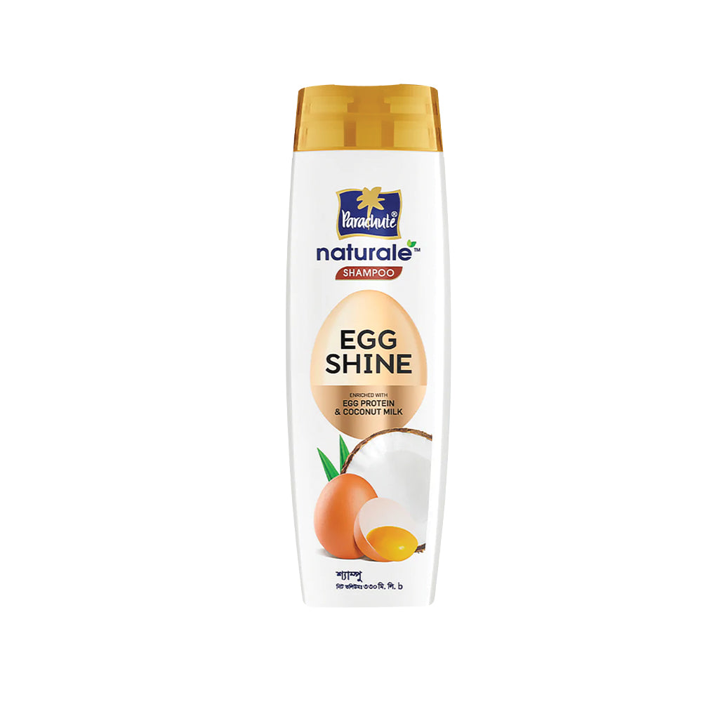 HAIR CARE BUNDLE - Parachute Naturale Shampoo Egg Shine 330ml &amp; Aloe Vera Enriched Coconut Hair Oil 250ml