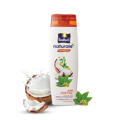 Parachute Naturale Shampoo Anti Hair Fall 340ml (FREE Goat Milk Facewash - GLOW - 50gm)