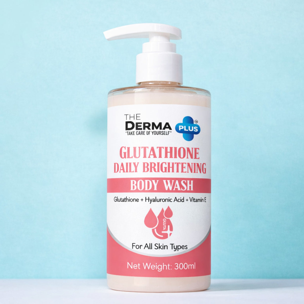 The Derma Glutathione Daily Brightening Body Wash (300ml)