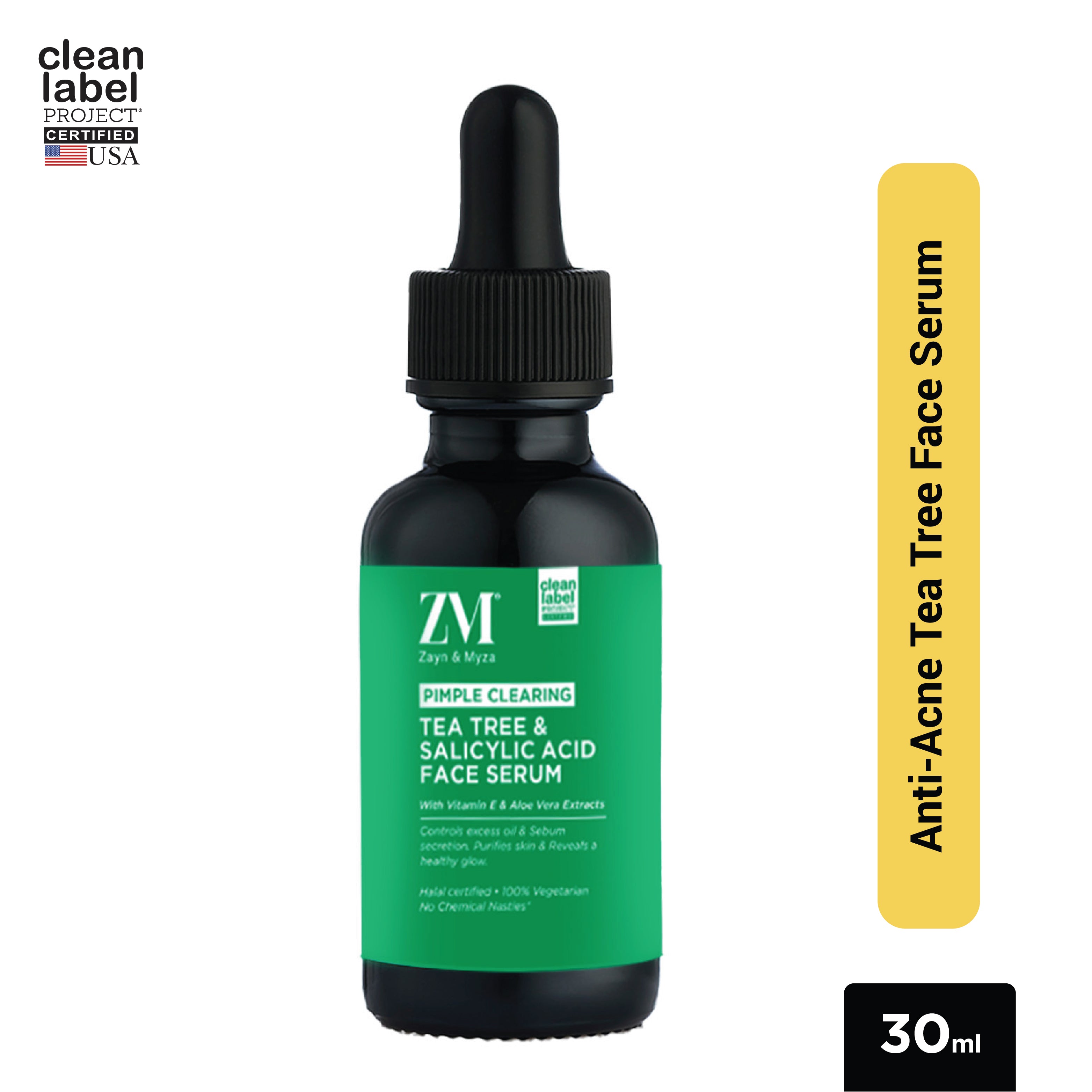 Zayn &amp; Myza Tea Tree &amp; Salicylic Acid Face Serum (30ml)