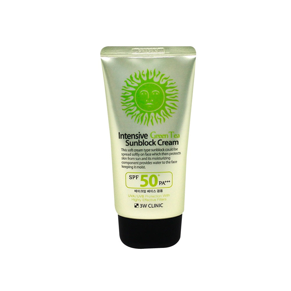 3W Clinic Intensive Green Tea Sunblock Cream SPF50+ 70ml