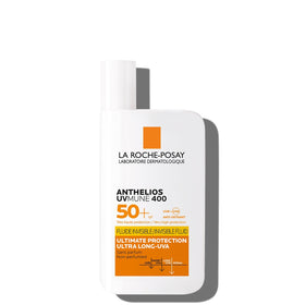 La Roche-Posay sunscreen bottle on a white background