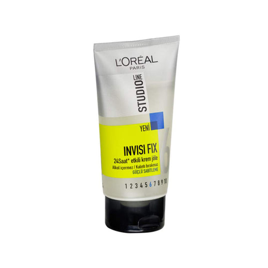 Loreal  Studio Line 6 Invisihold 24h Natural Clear Hair Gel (150ml)