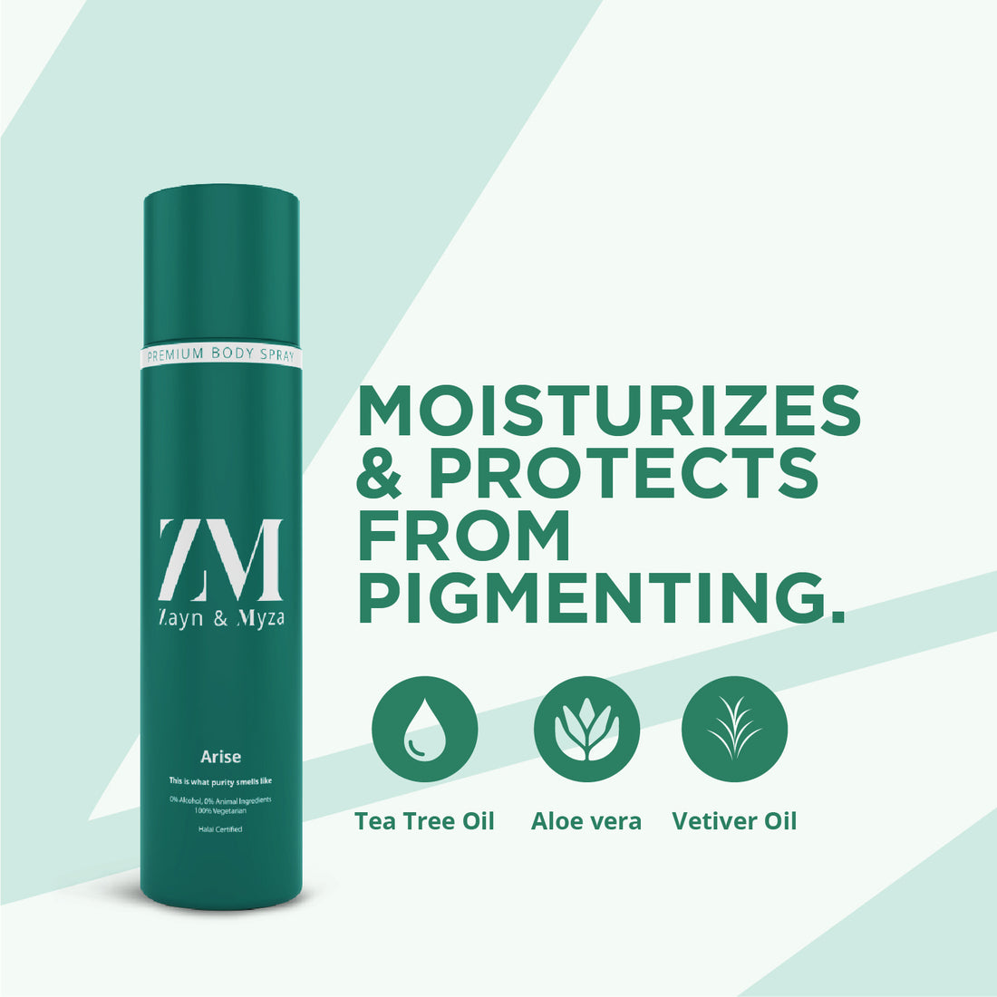 Zayn &amp; Myza Premium No Alcohol Perfume for Men (160ml) - Arise