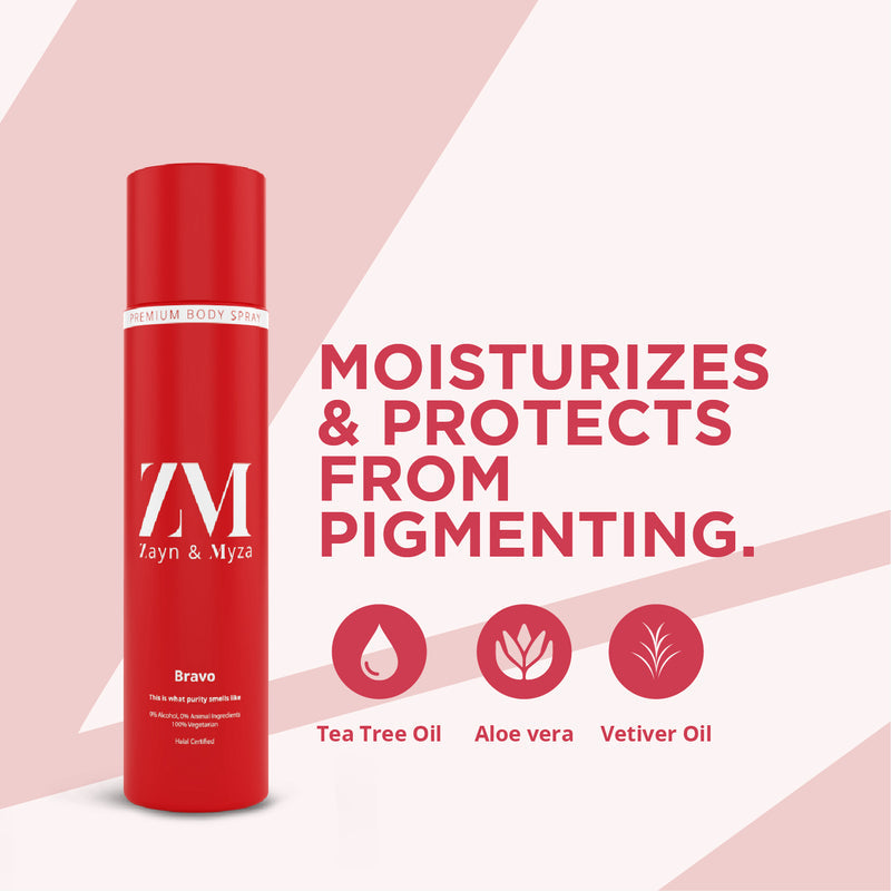 Zayn &amp; Myza Premium No Alcohol Perfume for Men (160ml) - Bravo