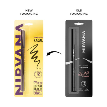 Nirvana Color No Smudge Retractable Kajal - Coal Black (1gm)