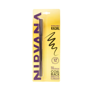Nirvana Color No Smudge Retractable Kajal - Coal Black (1gm)