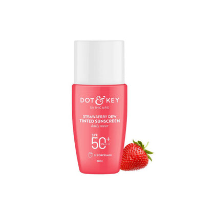 Dot &amp; Key Strawberry Dew Tinted Sunscreen SPF50+ PA+++ 50ml - 01 Porcelain