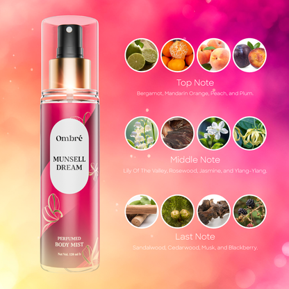 Ombre Perfumed Body Mist - Munsell Dream (120ml)