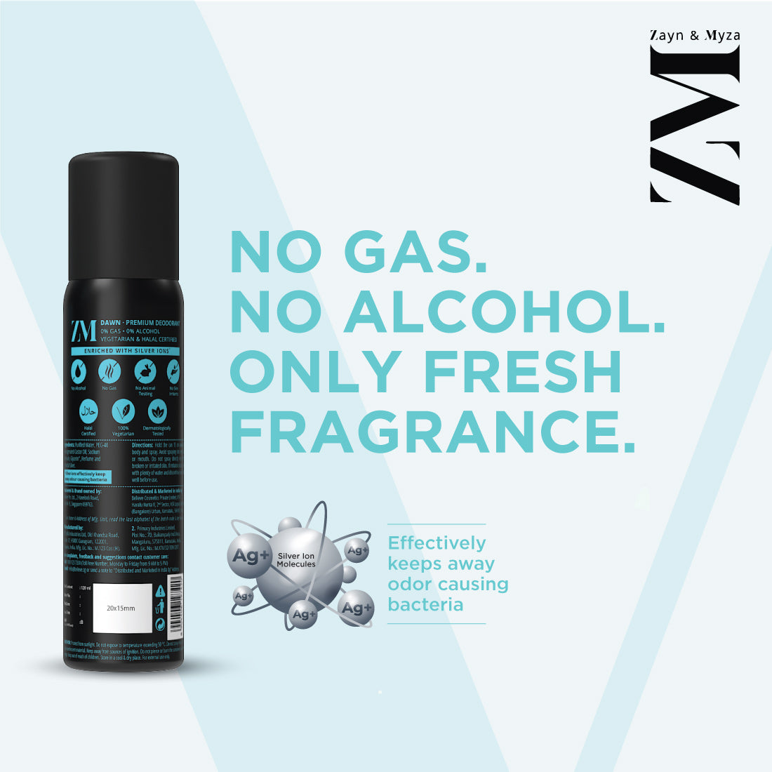 ZM Premium Fragrance Men No Gas No Alcohol BD (120ml) - Dawn