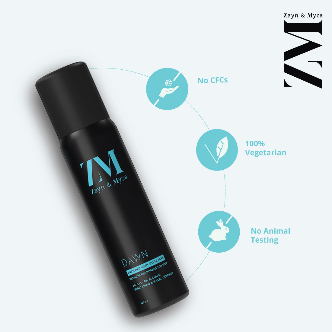 ZM Premium Fragrance Men No Gas No Alcohol BD (120ml) - Dawn