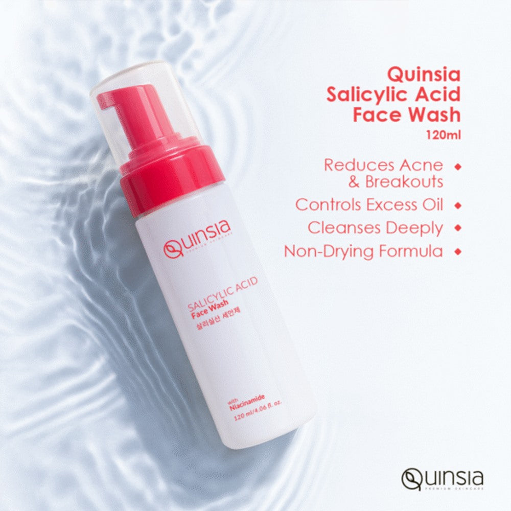 Quinsia Salicylic Acid Face Wash (120ml)