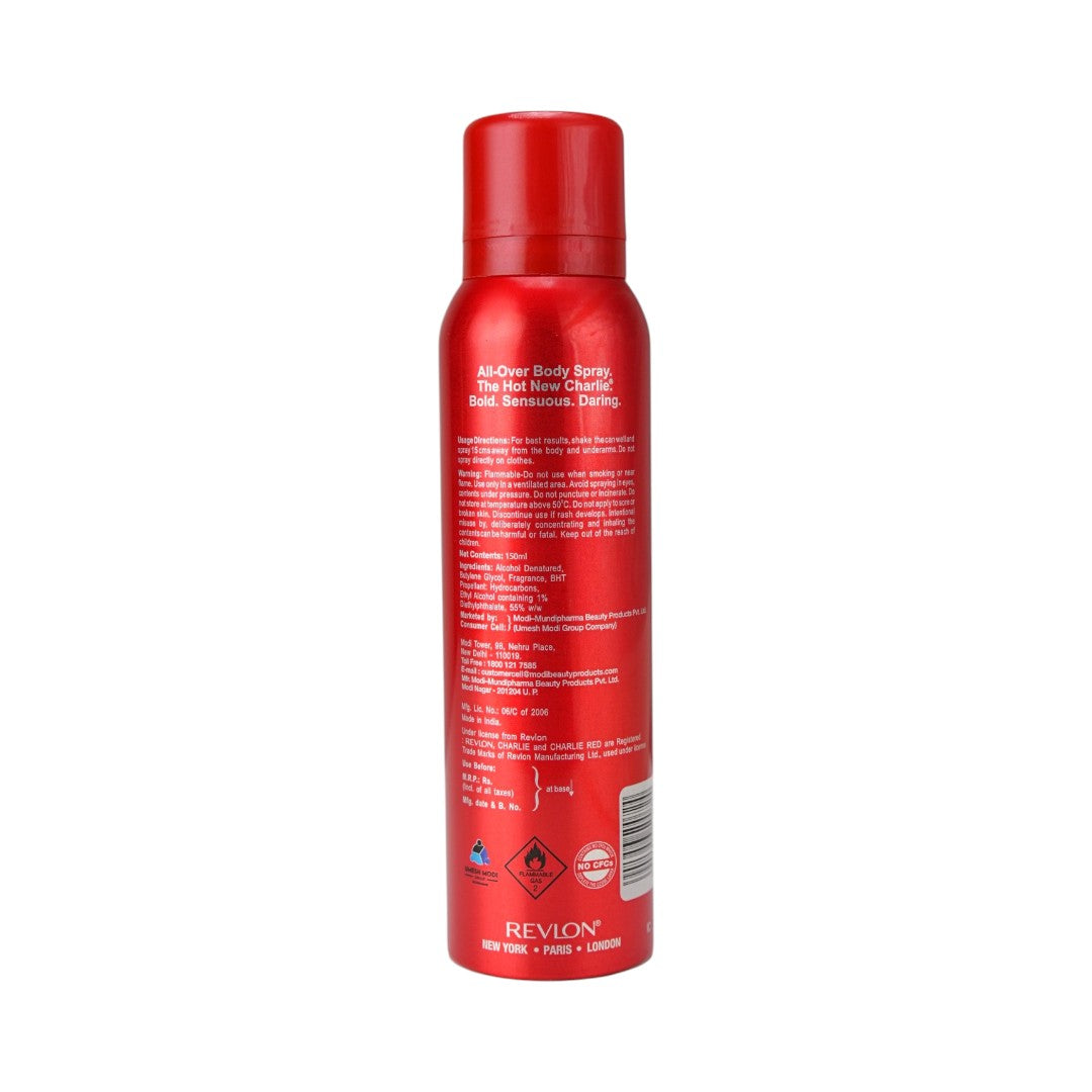 Revlon Charlie Body Spray (150ml) - Red
