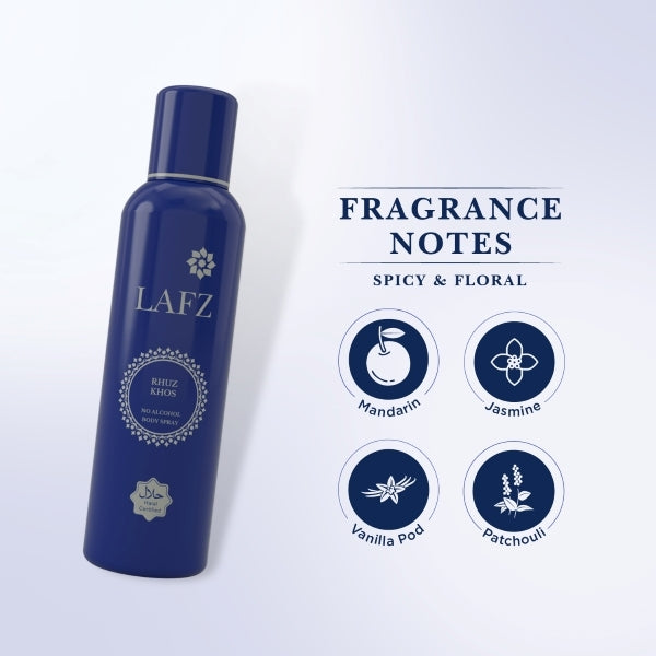 Lafz No Alcohol Perfume (160ml) - Rhuz Khoz