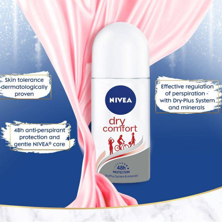 Nivea Female Roll On Dry Comfort (50ml)