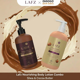 Lafz Nourishing Body Lotion Combo – (500ml x 2) Shea &amp; Cocoa Butter