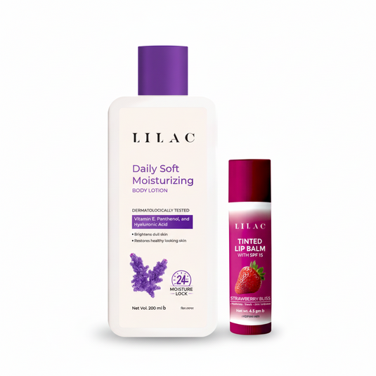 Buy Lilac Daily Soft Moisturizing Body Lotion 200ml Get Lilac Lip Balm Strawberry Bliss Free