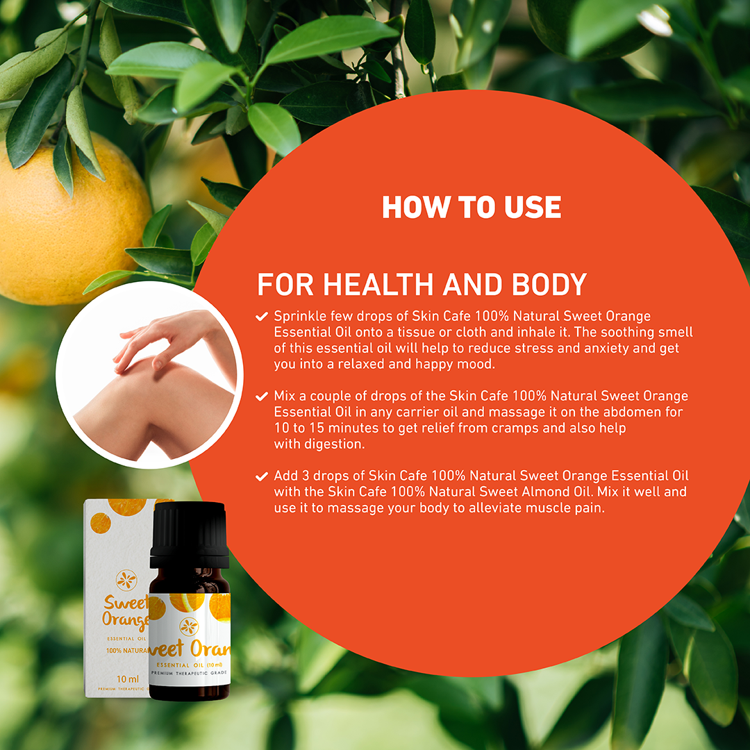 Skin Café Essential Oil 10ml - Sweet Orange
