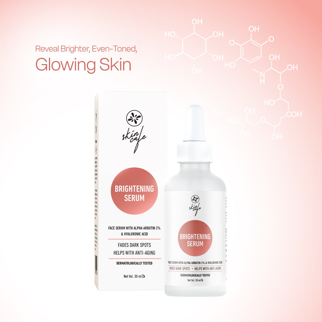 Skin Café Brightening Serum with Alpha Arbutin 2% &amp; Hyaluronic Acid 30ml