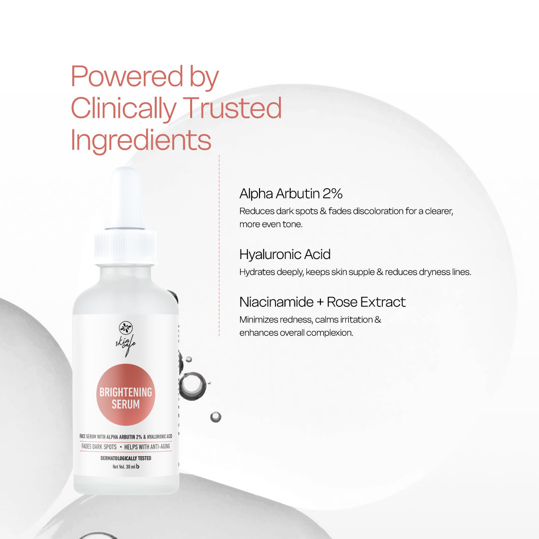 Skin Café Brightening Serum with Alpha Arbutin 2% &amp; Hyaluronic Acid 30ml