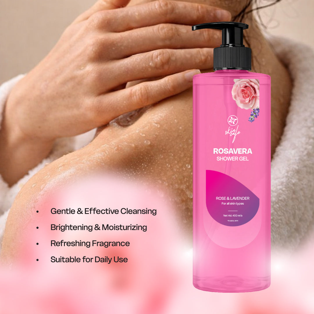 Skin Café Rosavera Shower Gel (400ml)