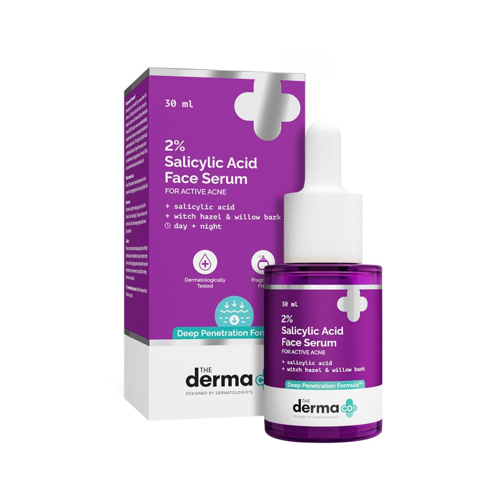 The Derma Plus Acne Defense Set (Acne Control Face Wash 100ml + 2% Salicylic Acid Face Serum 30ml)