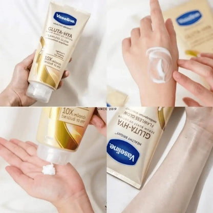 Vaseline Gluta-Hya Flawless Glow Serum Burst UV Lotion 300ml