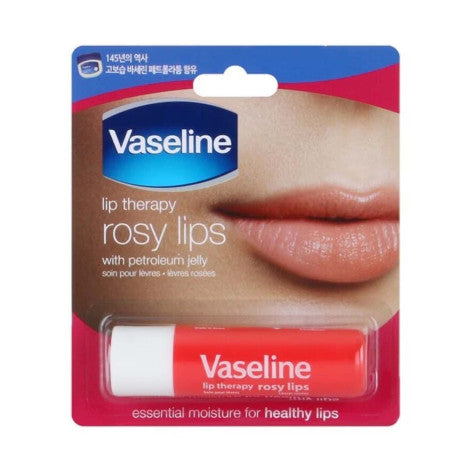 Vaseline Lip Therapy Rosy Lips With Petroleum Jelly 4.8gm